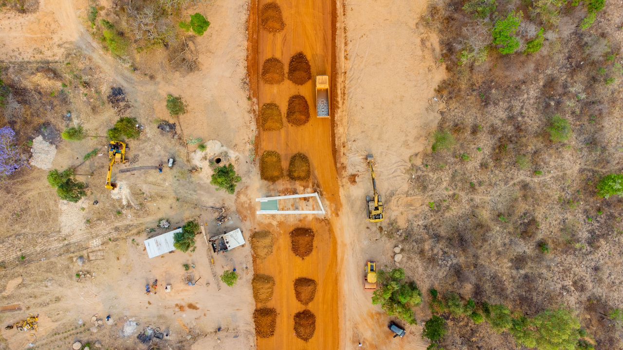 Mining of the gravel