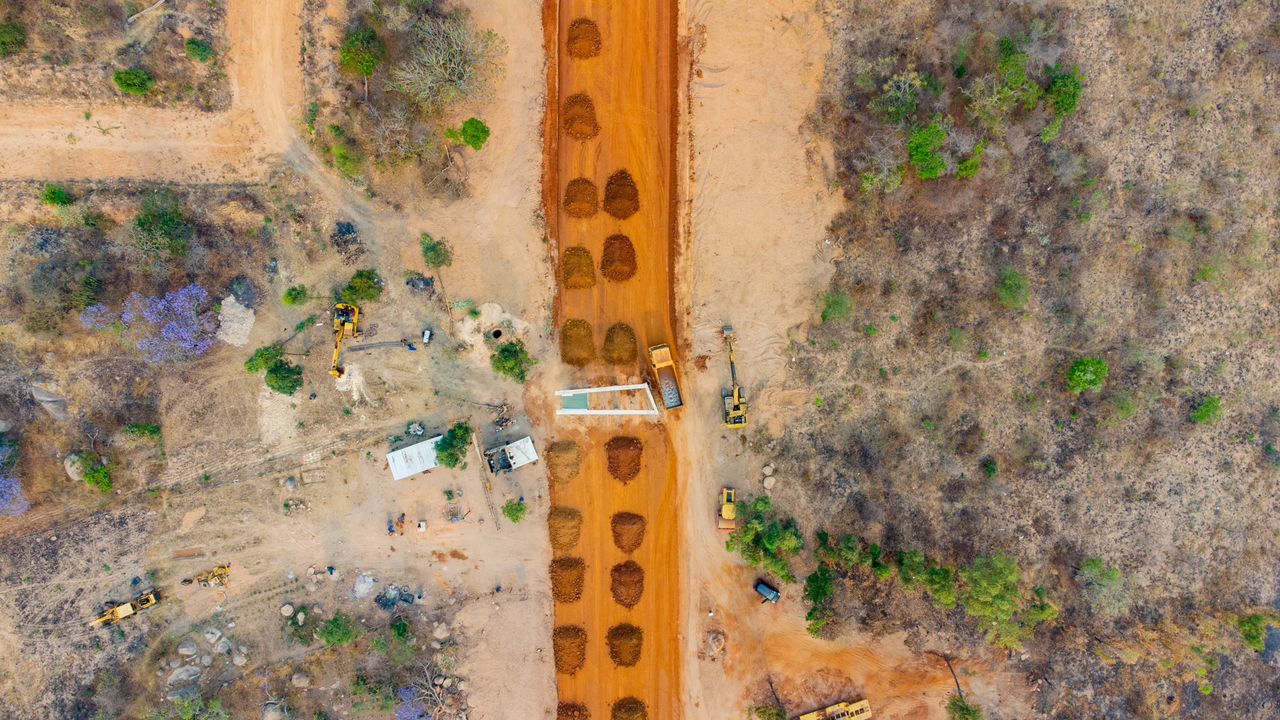 Mining of the gravel